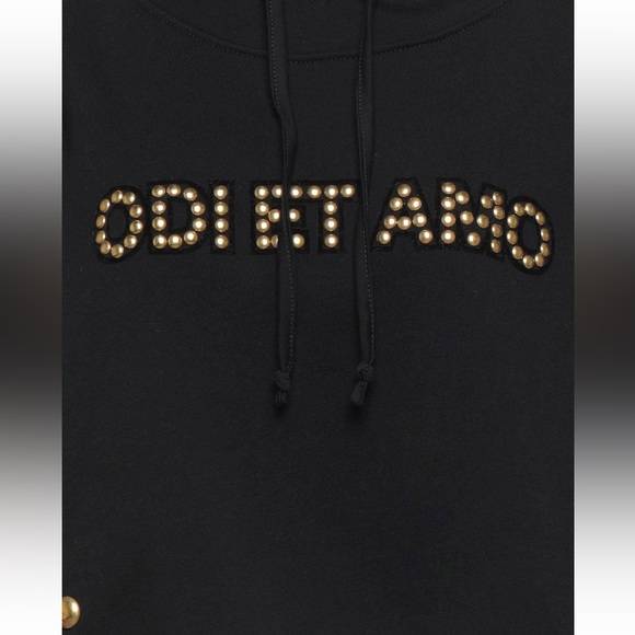 Odi Et Amo Logo Sweatshirt Cropped - Picture 2 of 6